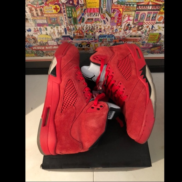Air Jordan Retro 5 University Red / Black US Mens sz 10.5 - Picture 8 of 10